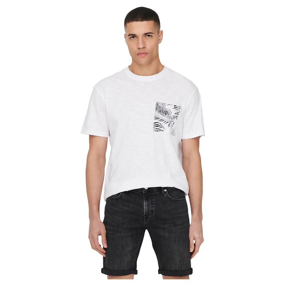

Футболка с коротким рукавом Only & Sons Perry Life, белый