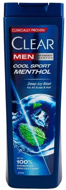 Мужской шампунь против перхоти «Ice Cool Menthol» от CLEAR Men Clear