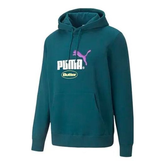 

Толстовка x butter good pullover hoodie 'green' Puma, зеленый