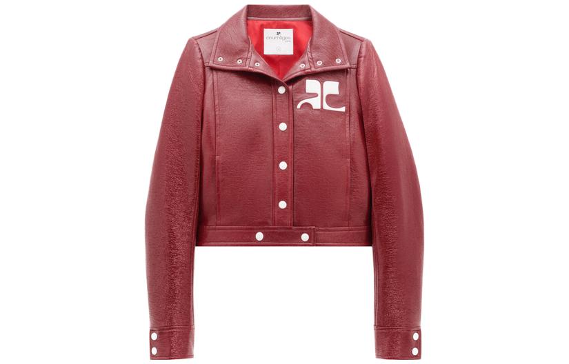 

COURREGES Винтажная виниловая куртка 'Red', Red