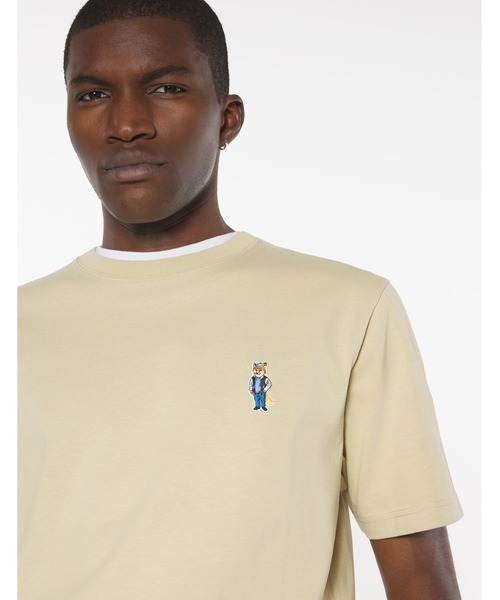 

Футболка, удобный крой, Dressed Fox Maison Kitsune, бежевый