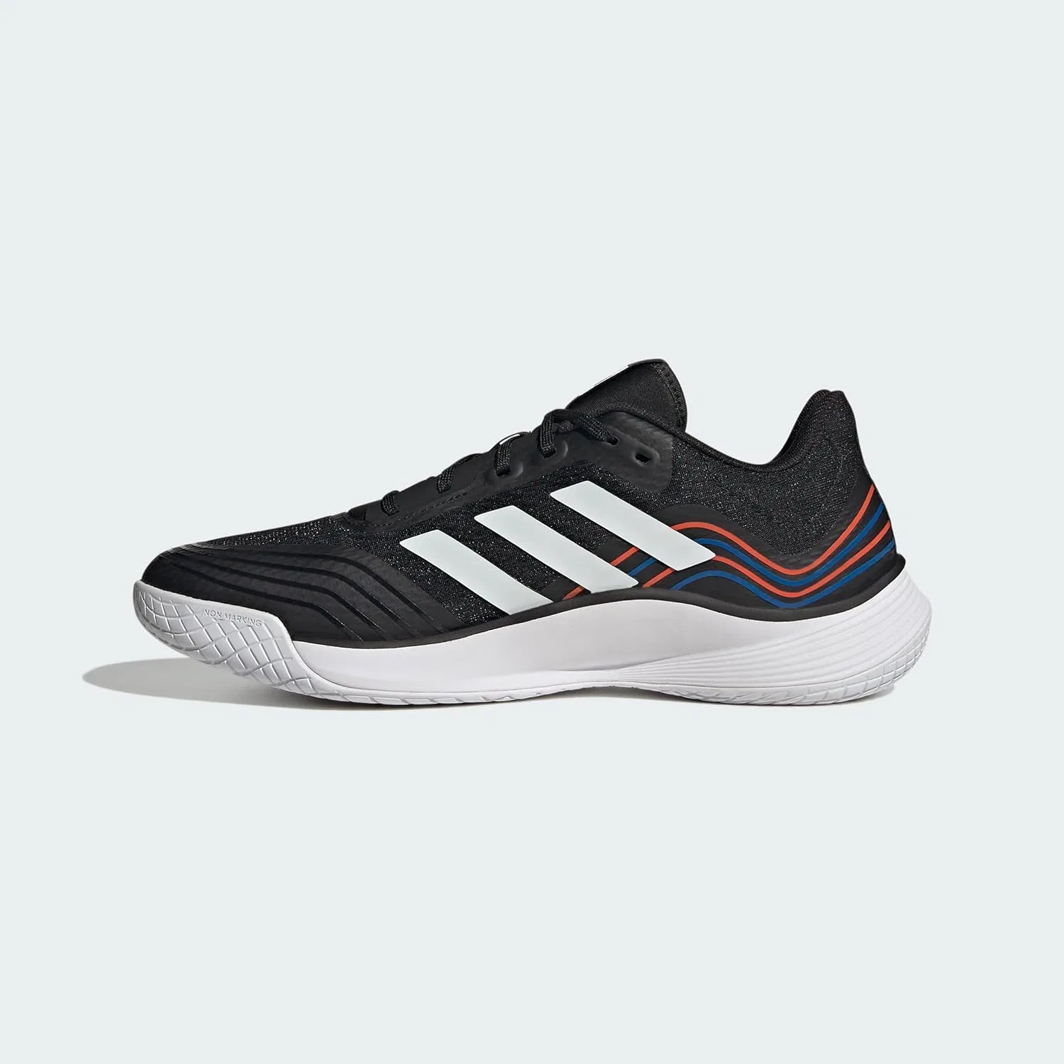 Волейбольные кроссовки Adidas Novaflight, Core Black Cloud White Solar Red — фото 2