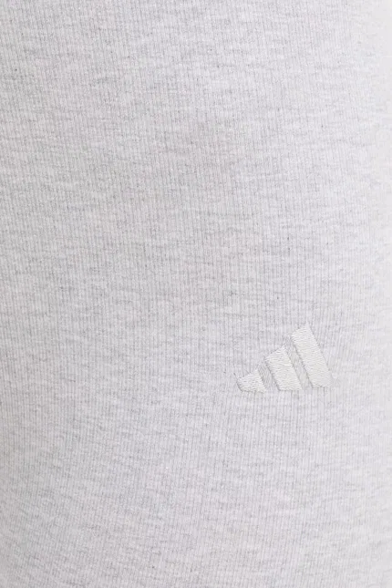 Леггинсы из хлопка Adidas, серый — фото 4