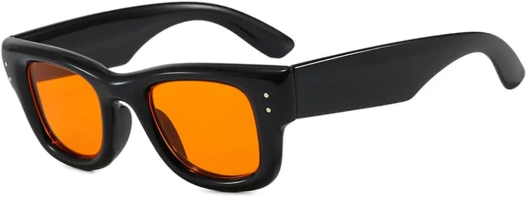 

Солнцезащитные очки Rivets для женщин с градиентным покрытием, защита от УФ-излучения UV400, модные очки Black Tea для мужчин, трендовые солнцезащитные очки UUPTTPL, Black Orange