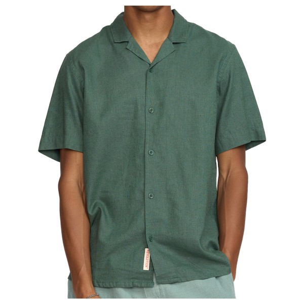 

Рубашка из кубинского льна с короткими рукавами - рубашка Revolution, зеленый