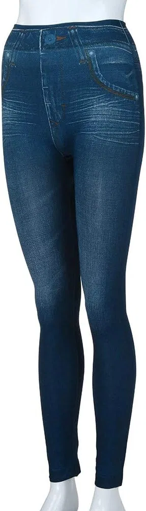 Джинсы леггинсы Women's Denim Print, Blue — фото 4