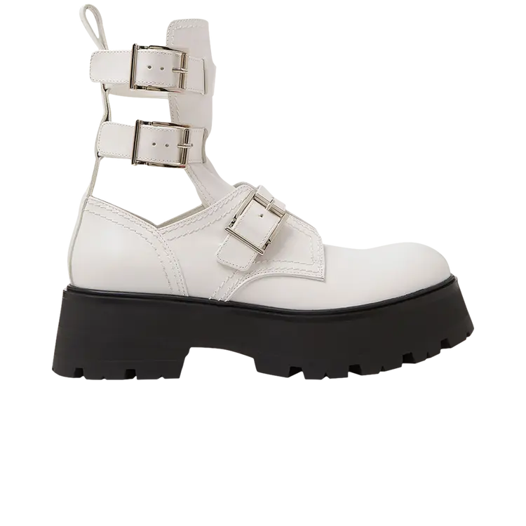 Ботинки Alexander McQueen Wmns Buckle Fastening Ankle Boots, белый