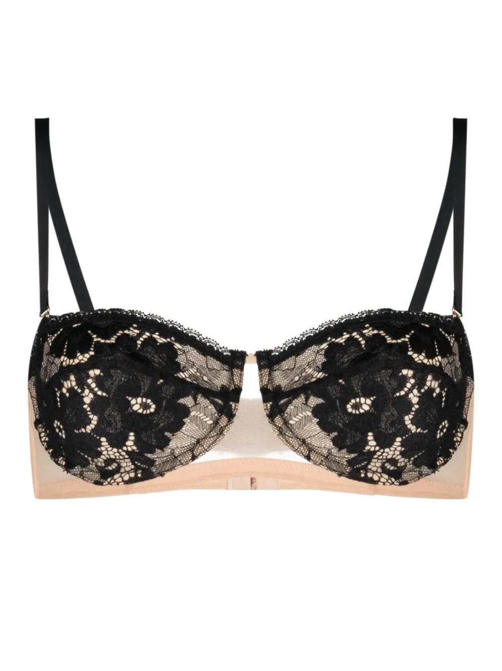 

Полупрозрачный кружевной бюстгальтер Wolford, черный