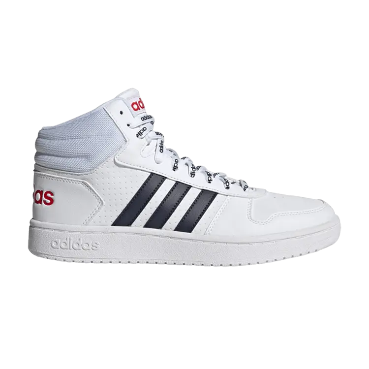 

Кроссовки adidas Hoops 2.0 Mid 'White Legend Ink', белый