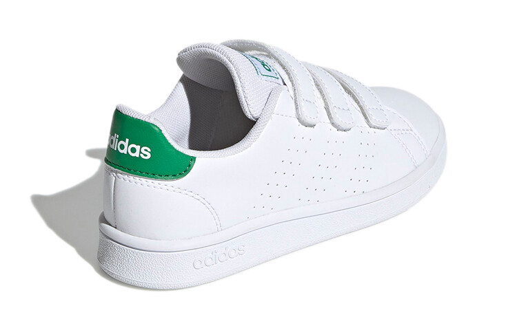 Детские кроссовки для скейтбординга ADVANTAGE PS Low-top белые/зеленые Adidas Neo — фото 4