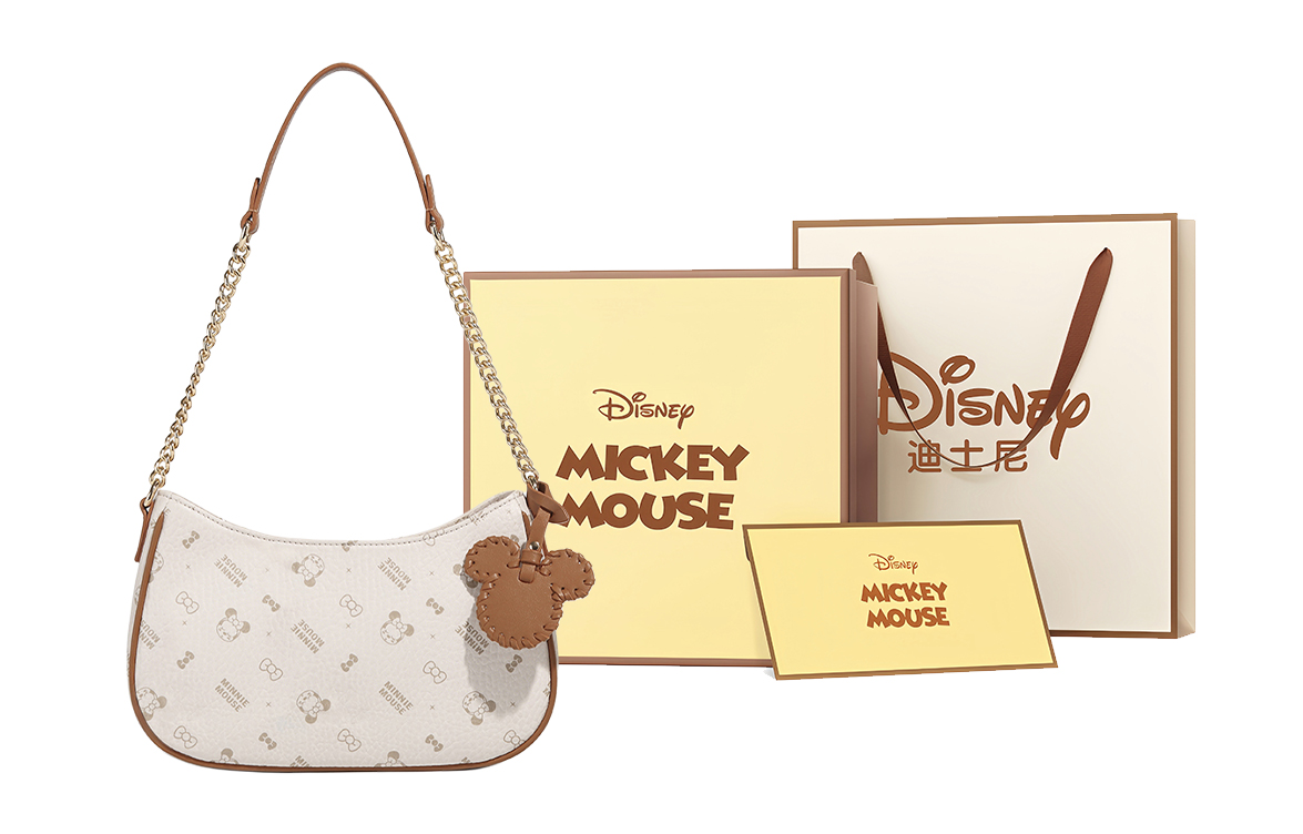 

Disney Женская кожаная сумка через плечо, Coffee+Exquisite Box Shopping Bag