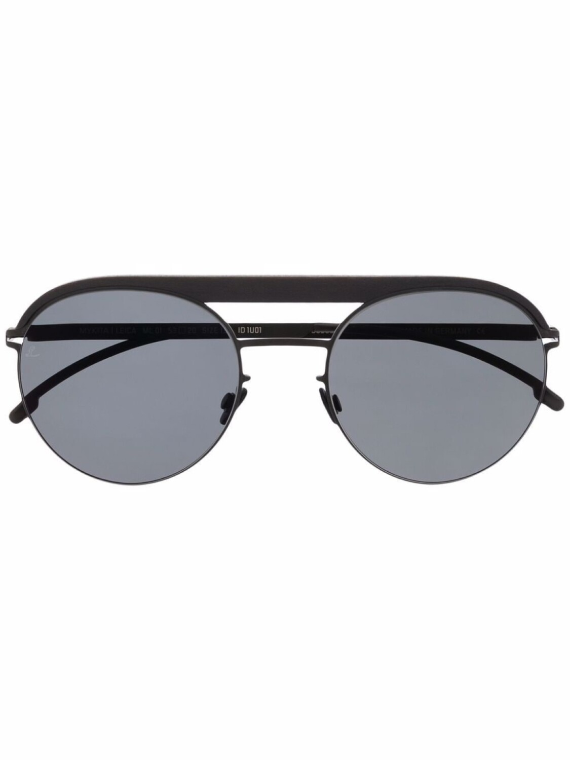 

Mykita солнцезащитные очки-пилоты с двойным мостом, черный