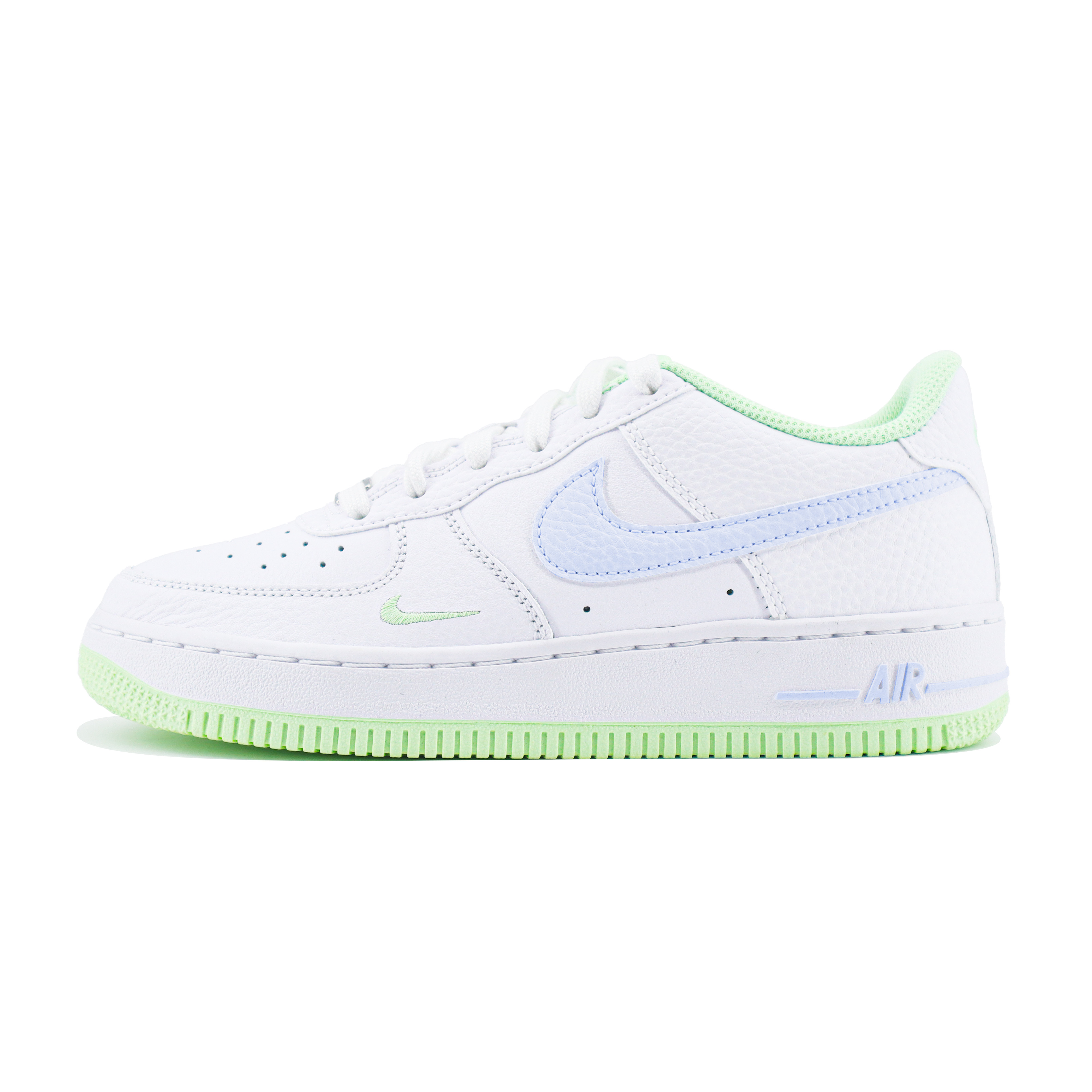 

Детские кроссовки для скейтбординга Air Force 1 Lv8 с противоскользящей подошвой и износостойкими подошвами для подростков Nike, белый/синий