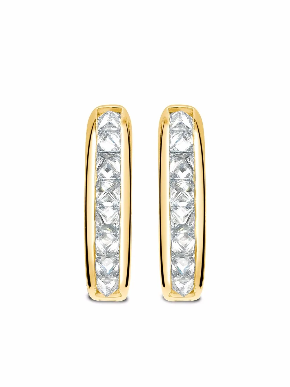 

Серьги-кольца RockChic из желтого золота с бриллиантами Pragnell, золотой