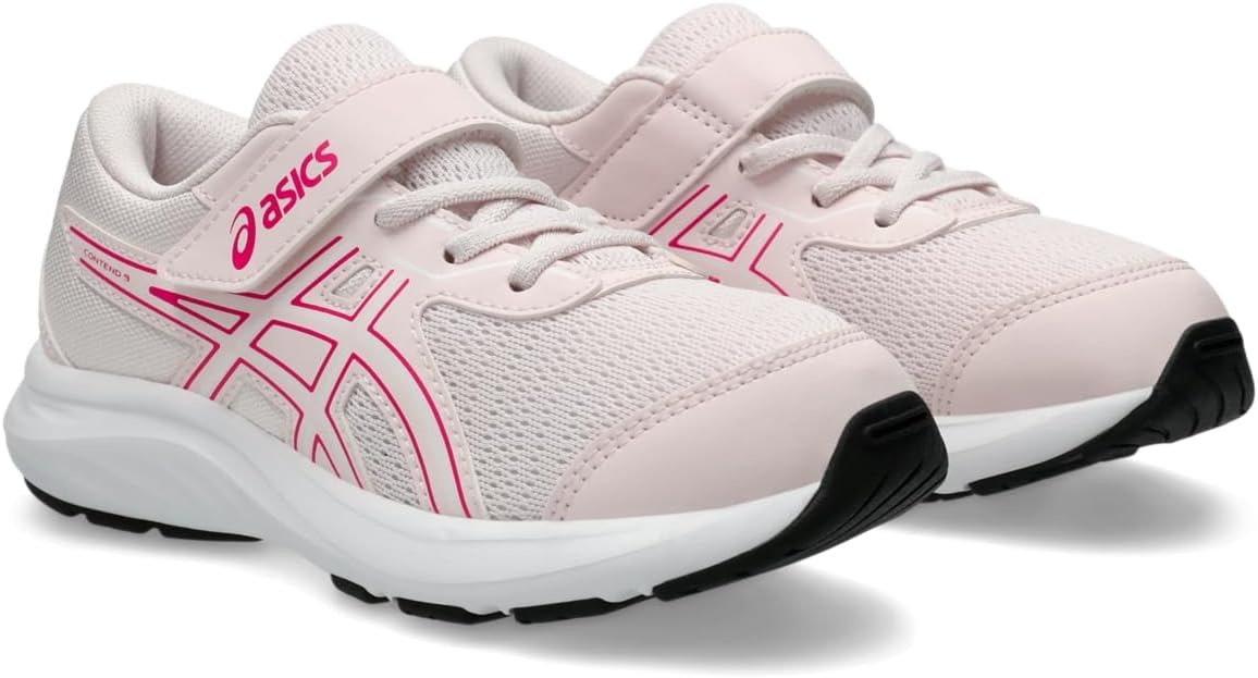 Кроссовки ASICS Boys Contend 9 Ps (для малышей/детей младшего возраста), белый/розовый/бледно-розовый — фото 2