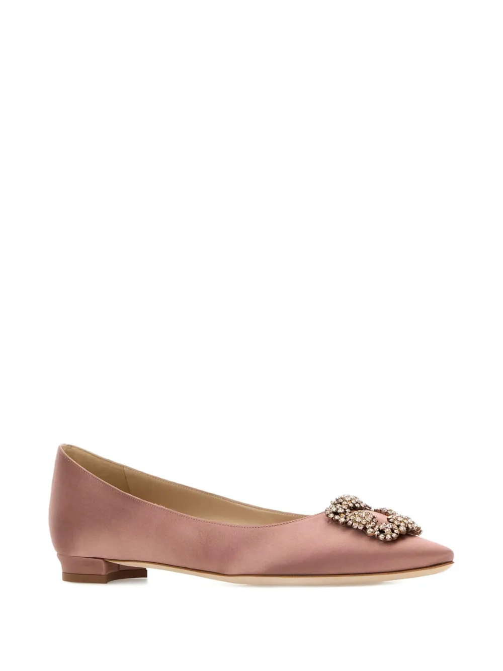 Туфли-лодочки Hangisiflat, украшенные кристаллами Manolo Blahnik, розовый — фото 2