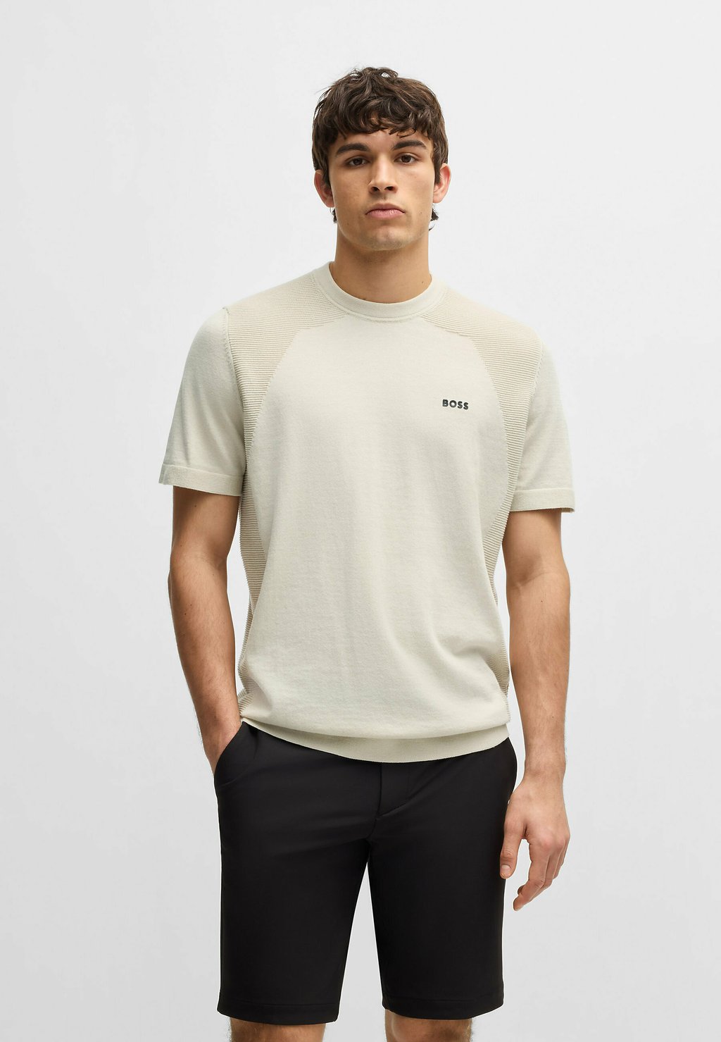 

Базовая футболка MOMENTUM LITE BOSS, цвет Open Beige Four