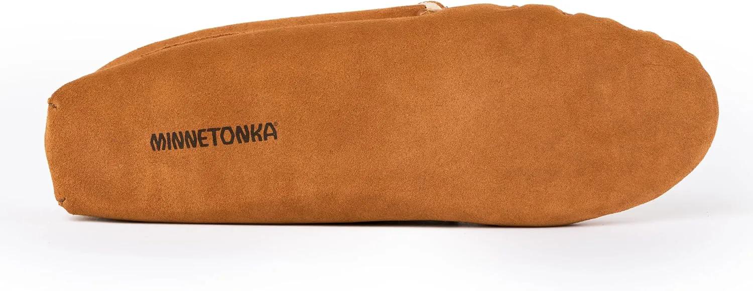 Мужские венецианские туфли с мягкой подошвой и ворсом Minnetonka, коричневый