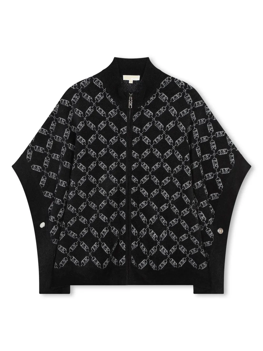 

Кейп MK Empire с жаккардовым логотипом Michael Kors Kids, черный