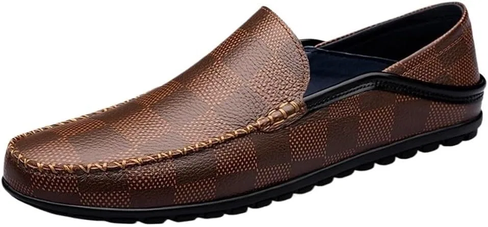 Лоферы мужские кожаные, Classic Smoking Shoes, коричневый DHFIRUFSHLO