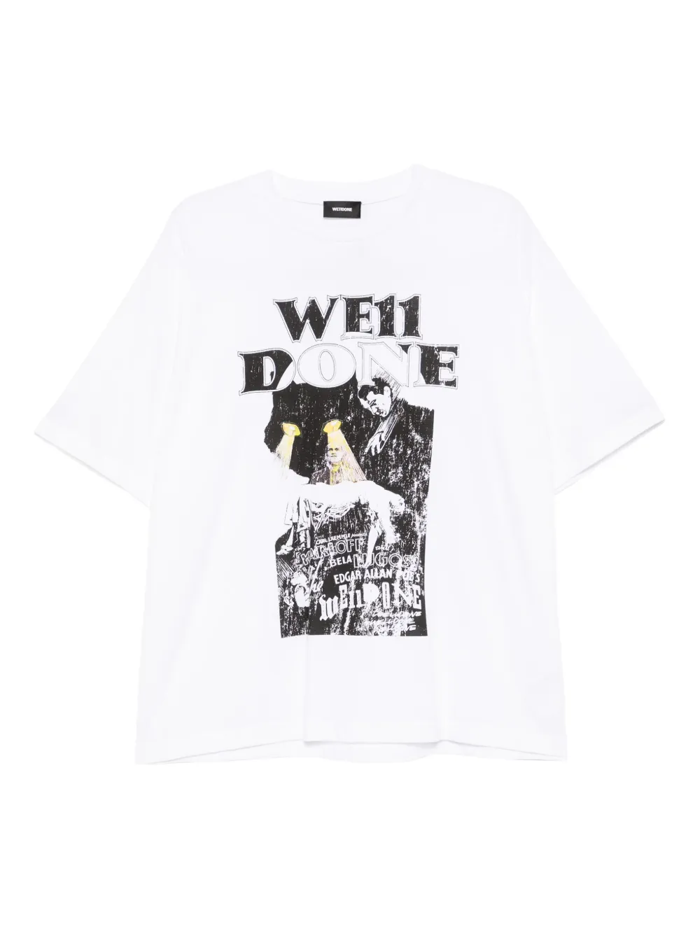 

Футболка с графичным принтом We11done, белый
