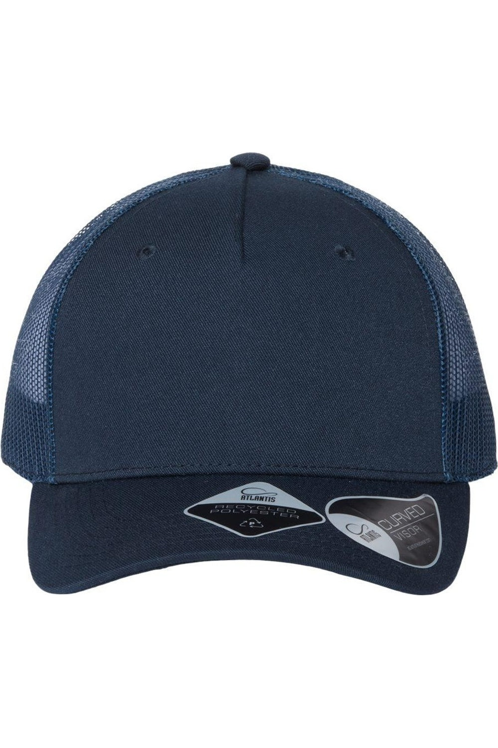 

Atlantis Headwear Экологичная кепка дальнобойщика из пяти панелей, цвет navy/ navy