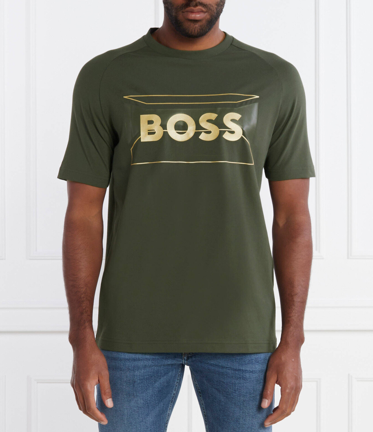 

Футболка BOSS GREEN Tee 2 Regular Fit stretch, цвет verde bottiglia