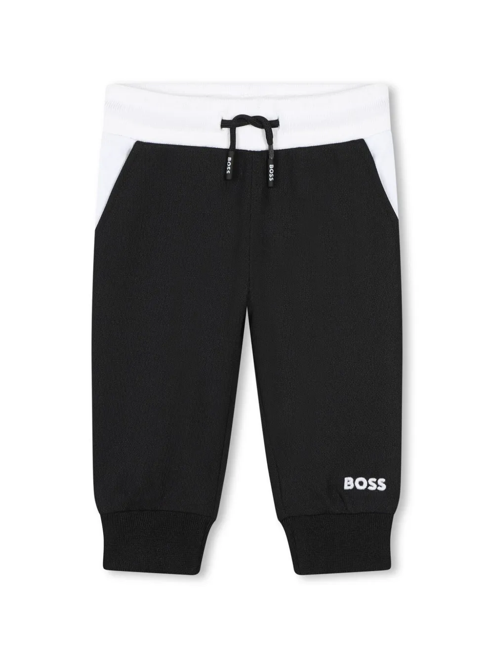 

Спортивный костюм в полоску BOSS Kidswear, черный