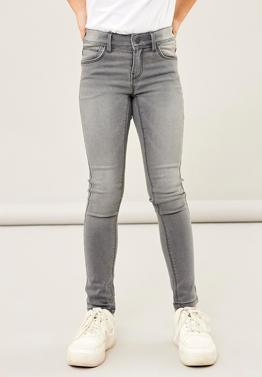 

Джинсы Skinny Fit Nkfpolly Pant Name it, цвет light grey denim