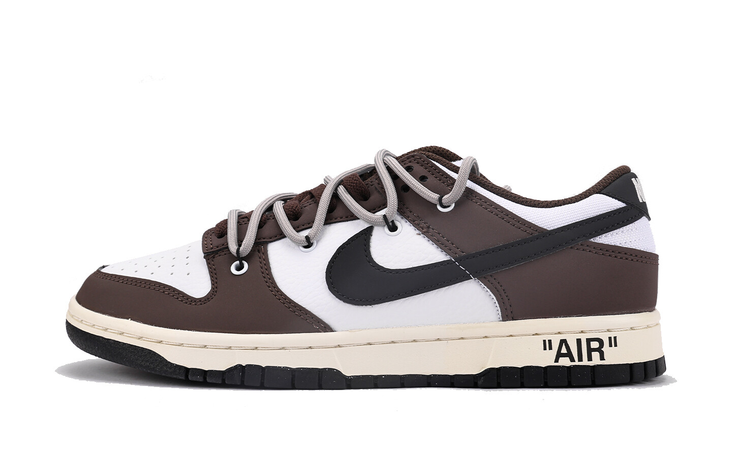 

Кроссовки Nike Dunk Skateboarding Shoes Unisex Low-top Black/Brown, коричневый