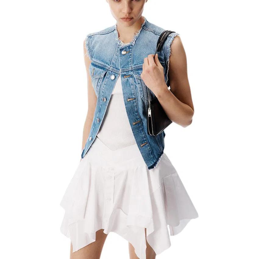 Женское платье без рукавов SS26 Alexander Wang, Vintage Marble Blue — фото 3