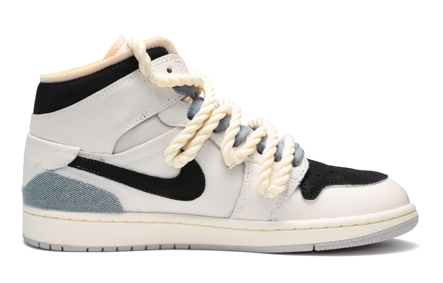 

Кроссовки Air JORDAN 1 Vintage Basketball Shoes Women's Mid-Top Blue/White Black