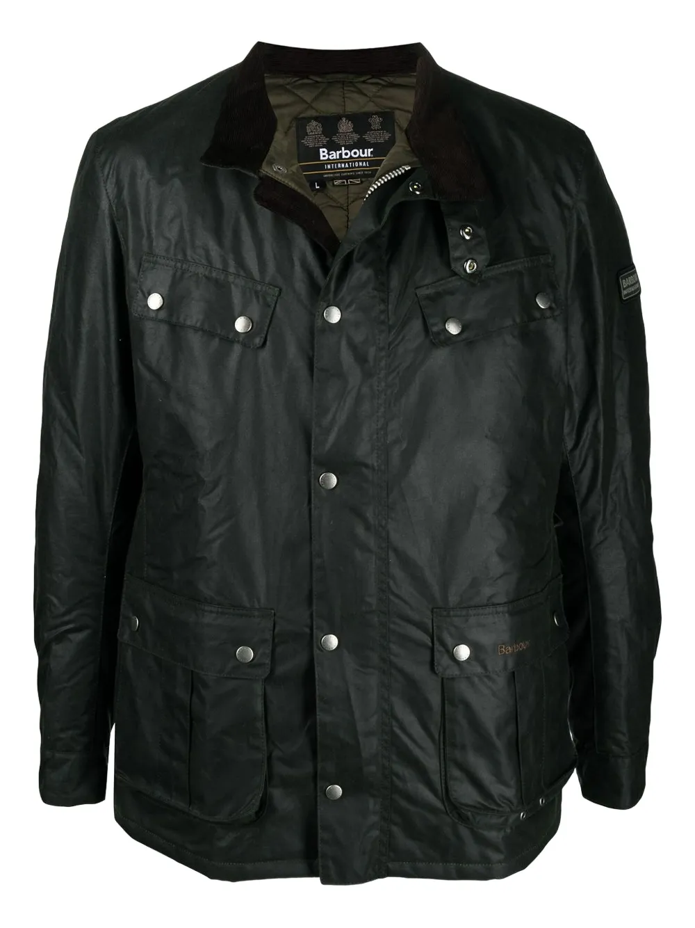 

Куртка с вышитым логотипом Barbour International, зеленый