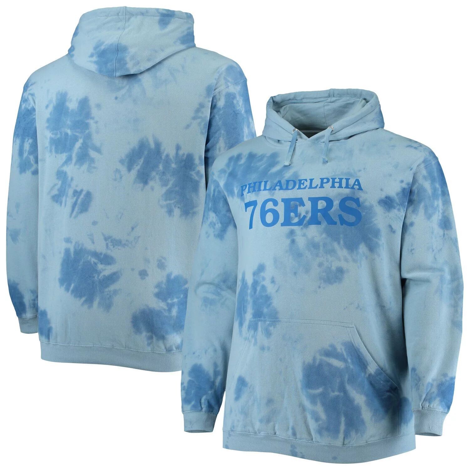

Мужской пуловер с капюшоном Royal Philadelphia 76ers Big & Tall Wordmark Cloud Dye Fanatics, Синий, Мужской пуловер с капюшоном Royal Philadelphia 76ers Big & Tall Wordmark Cloud Dye Fanatics