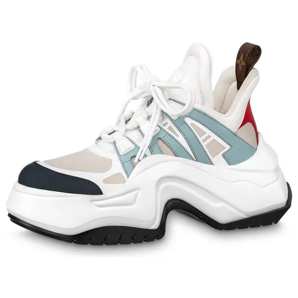 Кроссовки archlight 2.0 platform sneakers 'white beige blue' Louis Vuitton, белый