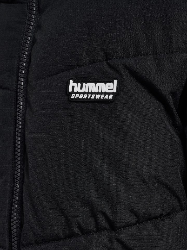 Детская куртка Hummel Zip Jacket Hmljr Puffer Kids в черном цвете Hummel — фото 3