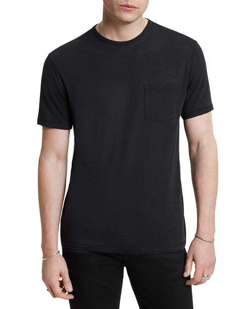 

Футболка с карманами Bond Burnout John Varvatos, цвет Black