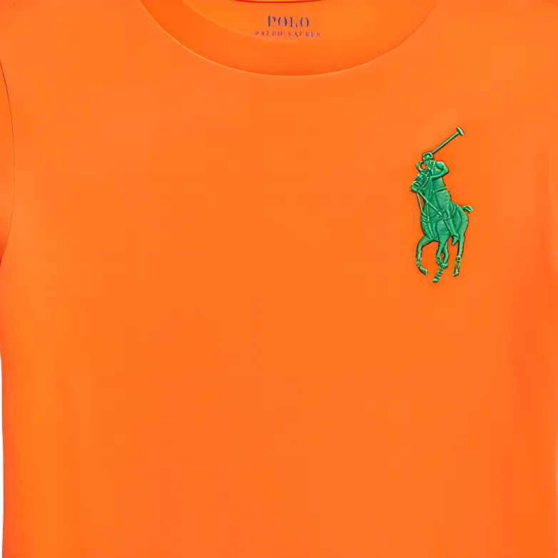 Polo Ralph Lauren Футболка оранжевая детская — фото 4