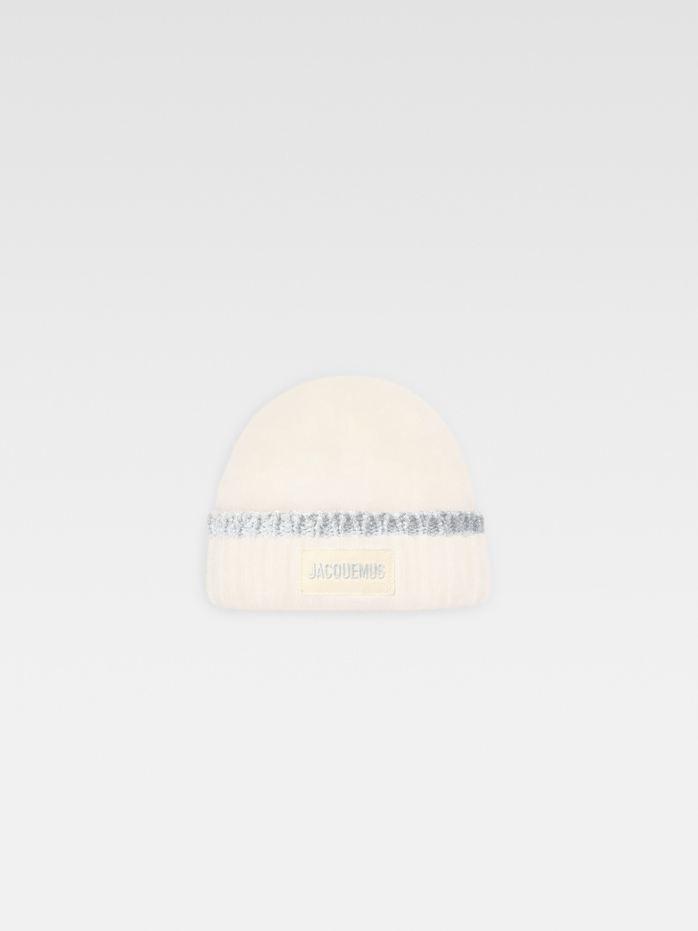 

Кепка с логотипом Grosgrain JACQUEMUS The Paoli beanie, белый