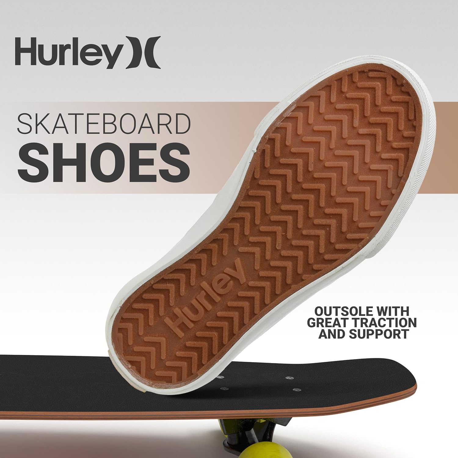 Детские кеды Hurley Marley на шнуровке - низкие кроссовки для скейтбординга для детей, спортивная обувь для мальчиков и девочек, светло-голубой — фото 4