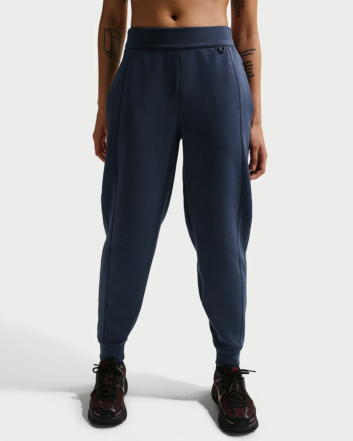 Женские джоггеры Nike 24.7 ImpossiblySoft Dri-FIT со средней посадкой, Midnight Navy/Dark Obsidian — фото 2