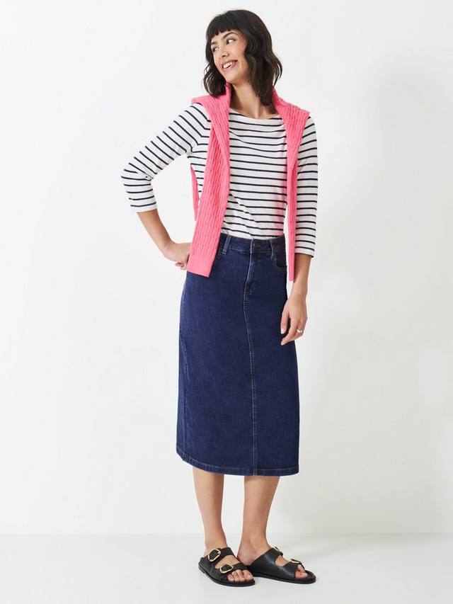 

Юбка миди Mia Denim Crew Clothing, Denim