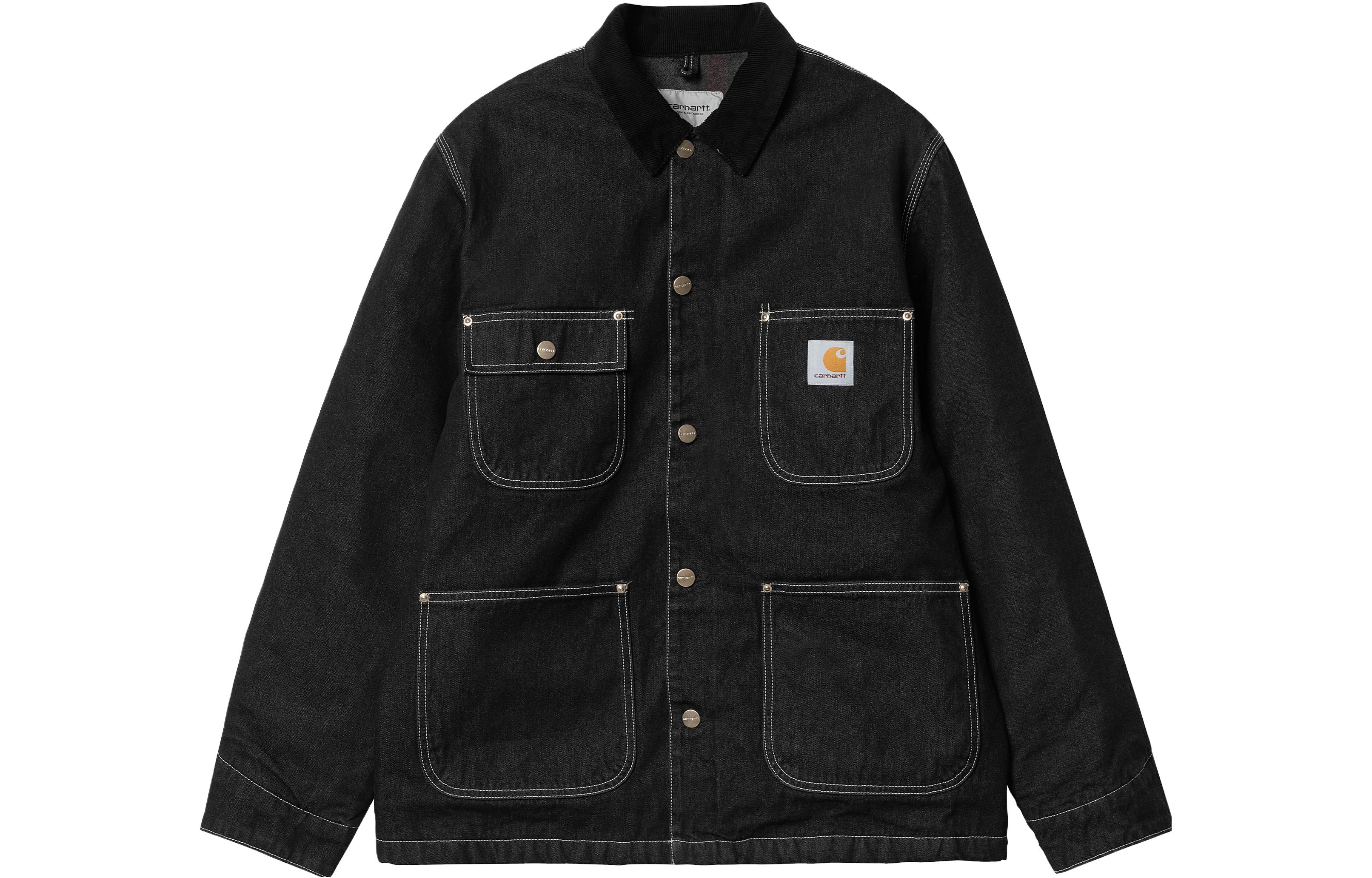 

Carhartt WIP Рабочая куртка, Heavy Washed Black