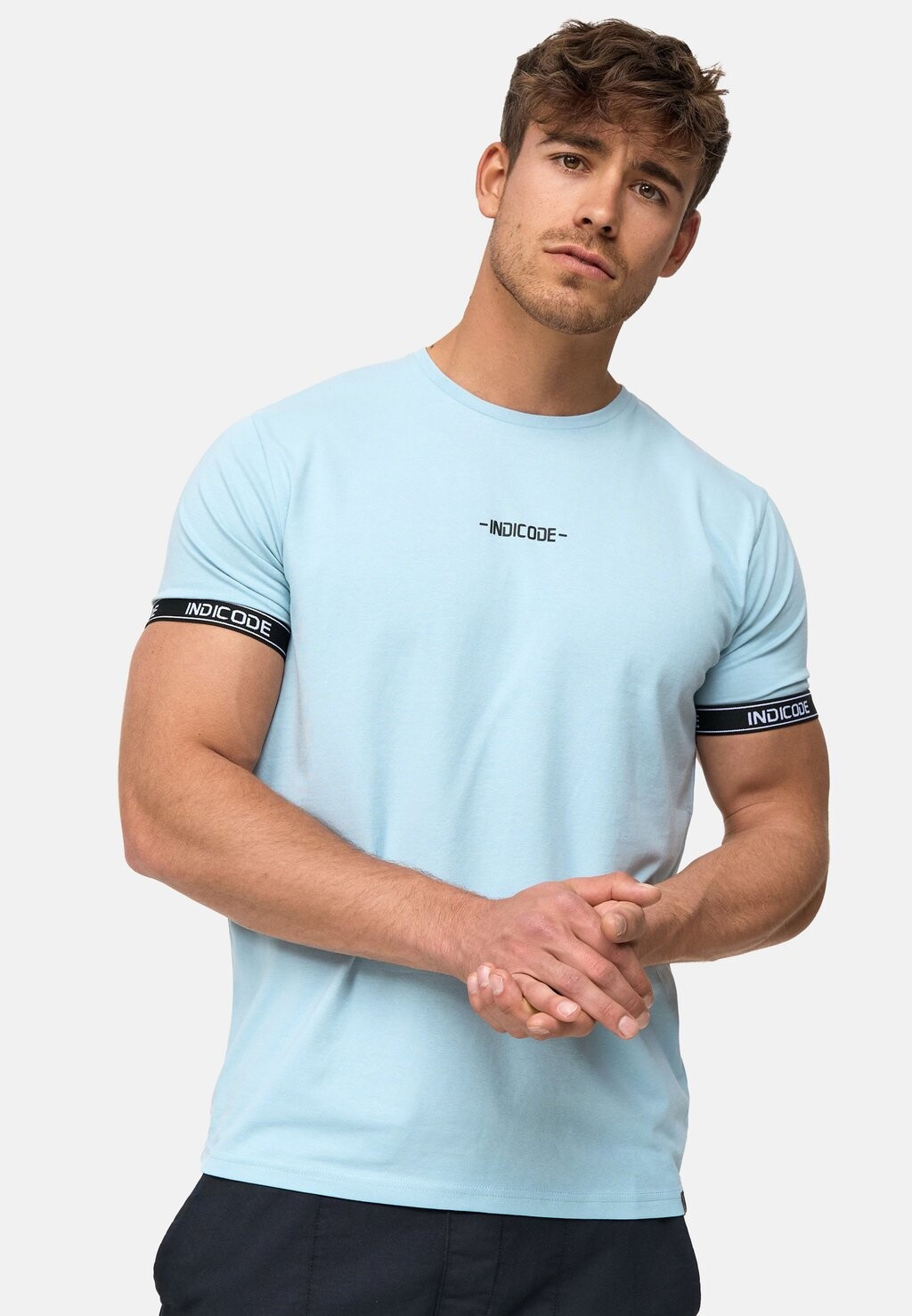 

Футболка с принтом LUTZY INDICODE JEANS, цвет blue wave