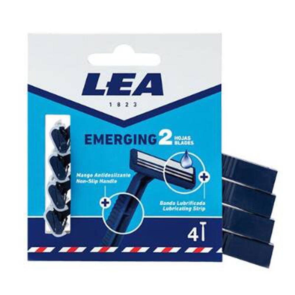 

Бритва Emerging 2 hojas cuchillas desechables pack Lea, 4 шт