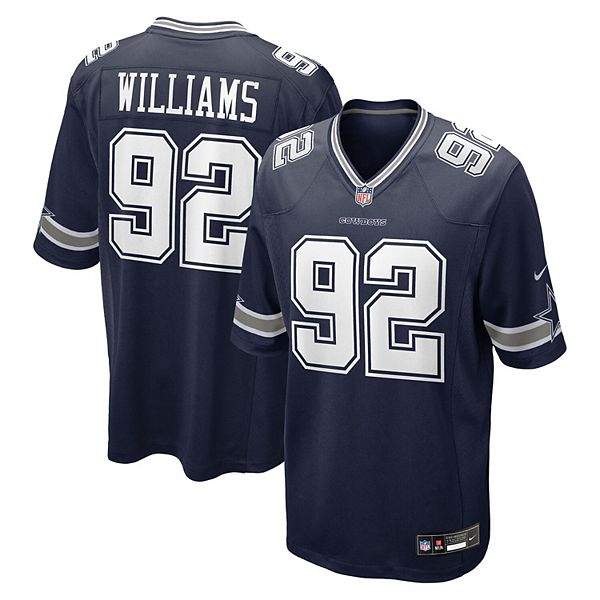 

Мужская футболка Quinnen Williams Dallas Cowboys в синем цвете Nike