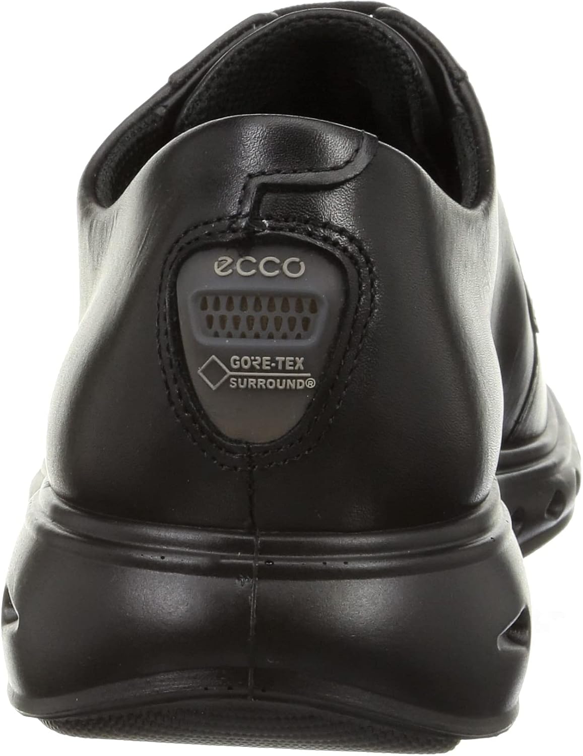 Мужские гибридные туфли ECCO 720 Gore-tex водонепроницаемые с простым носком на шнуровке, черный — фото 3