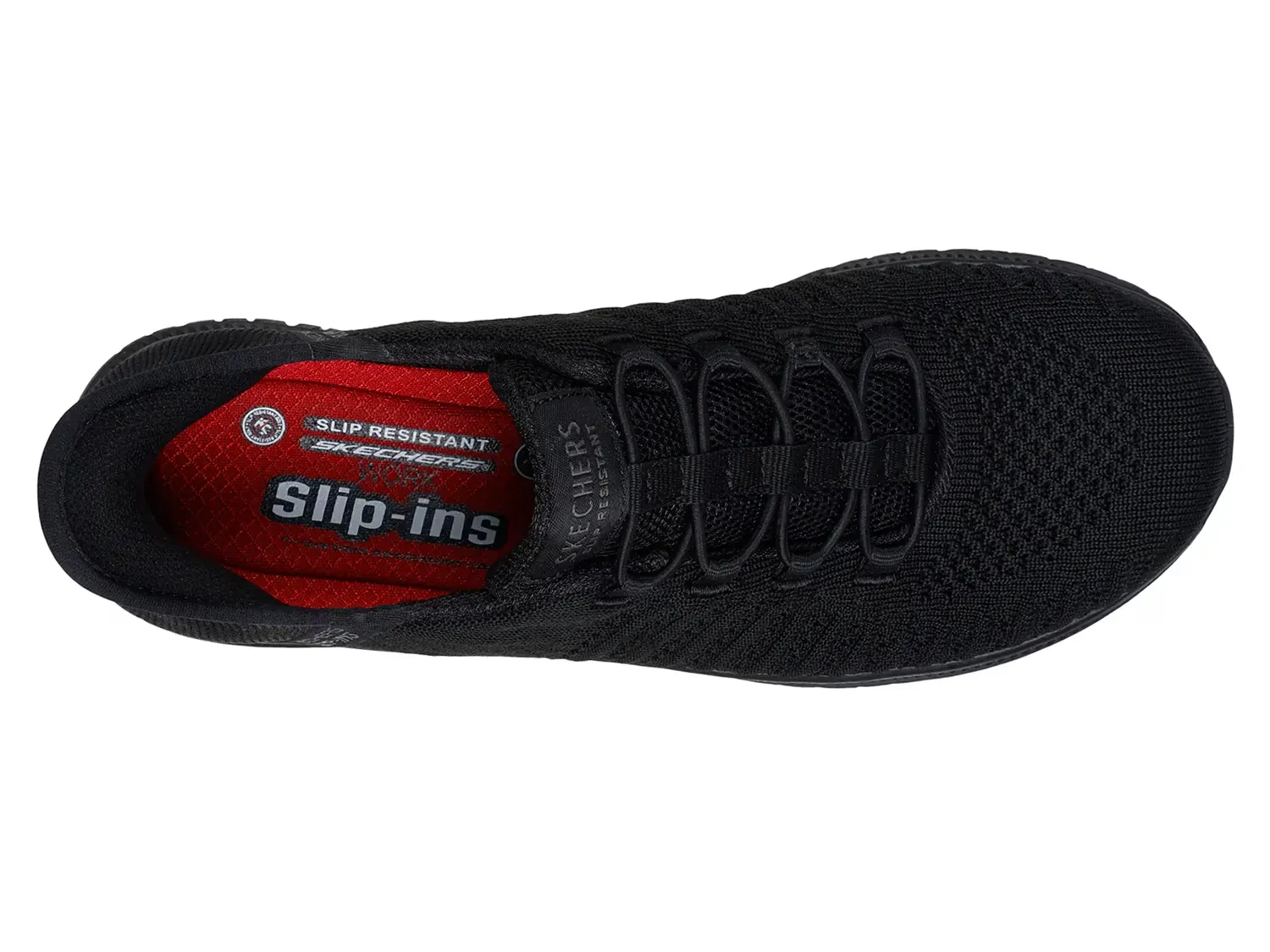 Hands Free Slip-Ins Work Virtue Valsea Work Кроссовки - женские Skechers, Black — фото 2