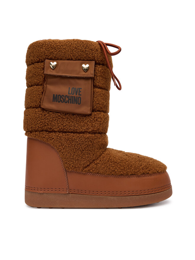 Зимние сапоги JA24452G0NISM21A Love Moschino, коричневый