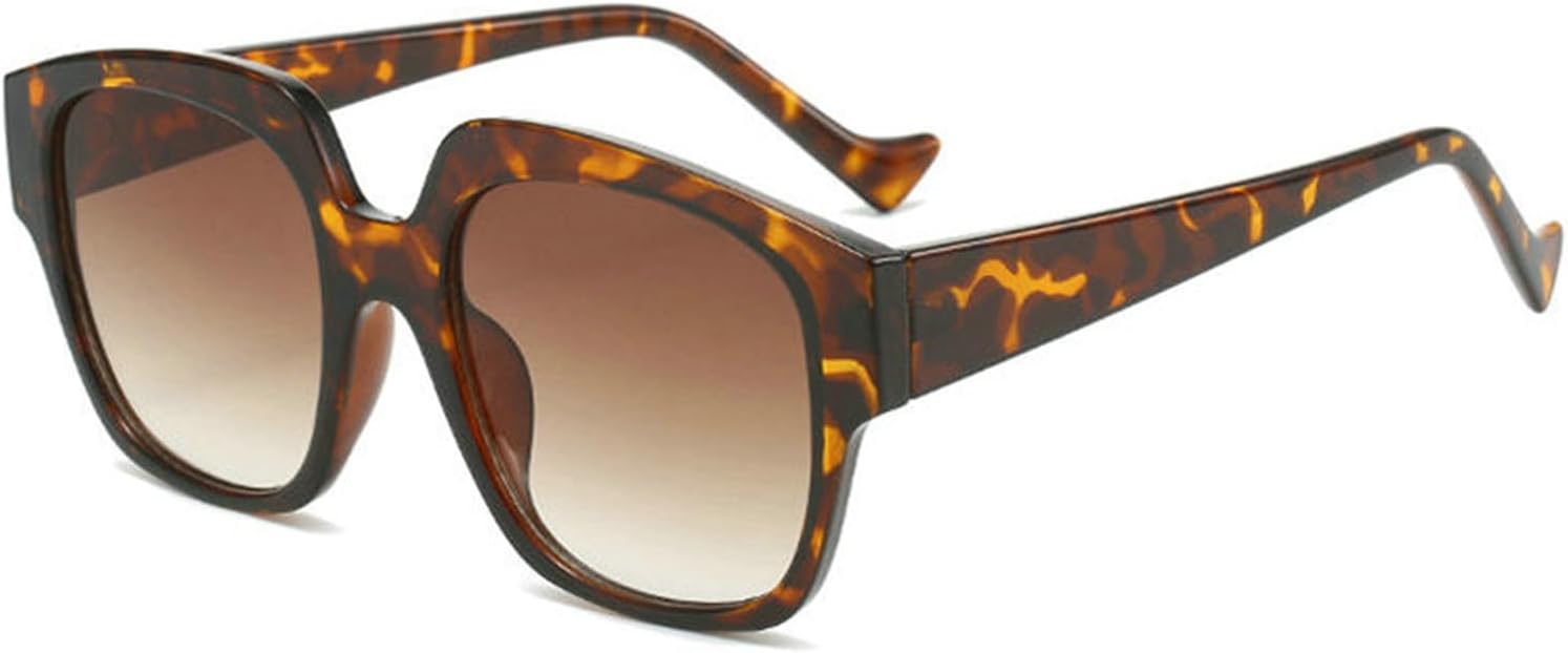 

Willochra Модные квадратные женские солнцезащитные очки с градиентным покрытием UV400, винтажные мужские солнцезащитные очки с широкими дужками, трендовые солнцезащитные очки с леопардовым принтом, Leopard